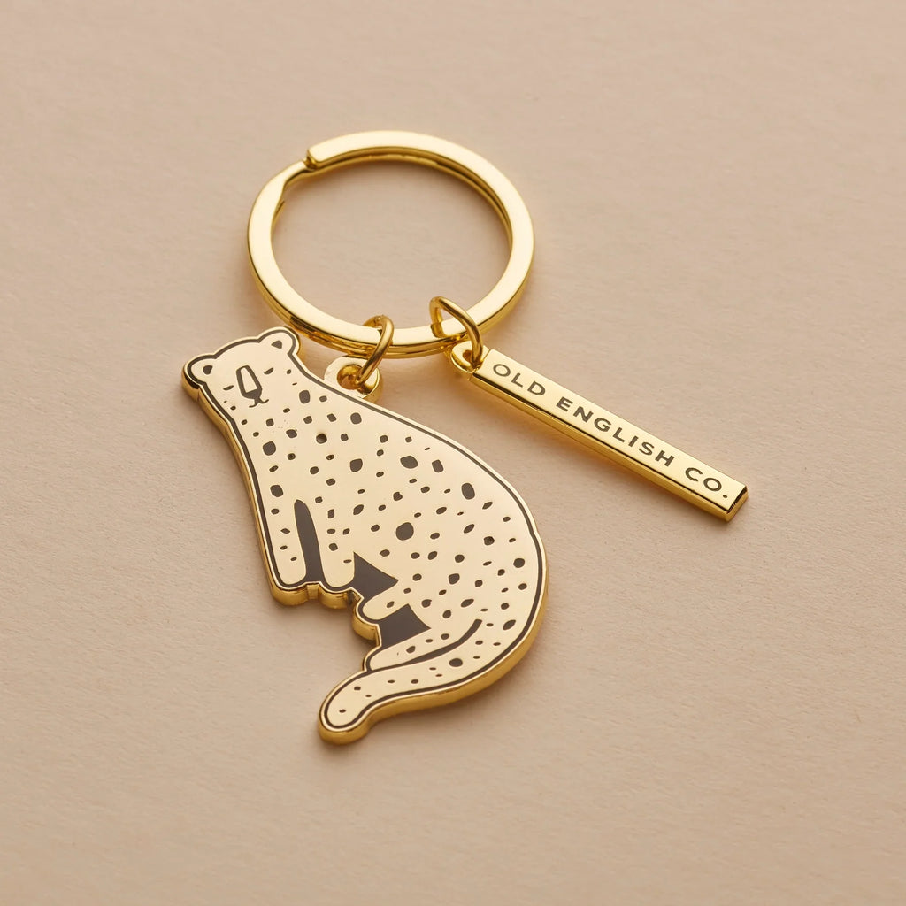 Chaveiro Leopardo Dourado