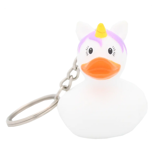 Porte-Clés Canard Licorne Blanche Lilalu CoinCaillerie