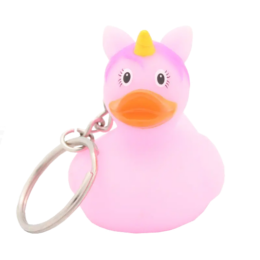 Porte-Clés Canard Licorne Rose Lilalu CoinCaillerie