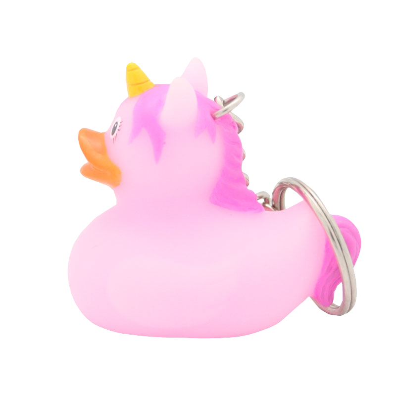 Llavero Pato Unicornio Rosa
