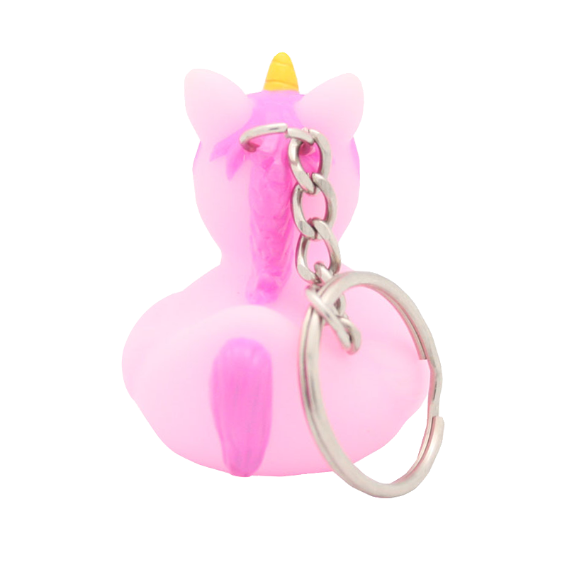 Llavero Pato Unicornio Rosa