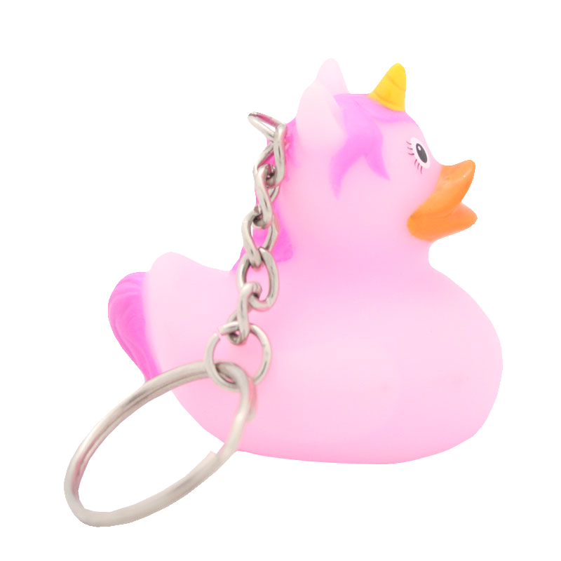 Llavero Pato Unicornio Rosa
