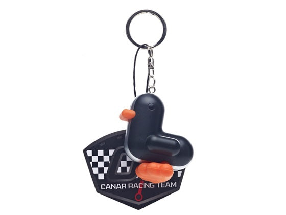 Black Duck Racer Keychain