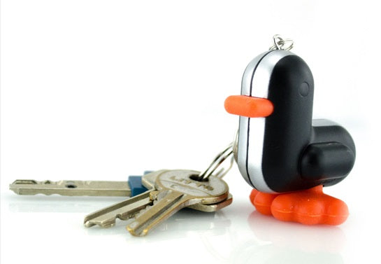 Black Duck Racer Keychain