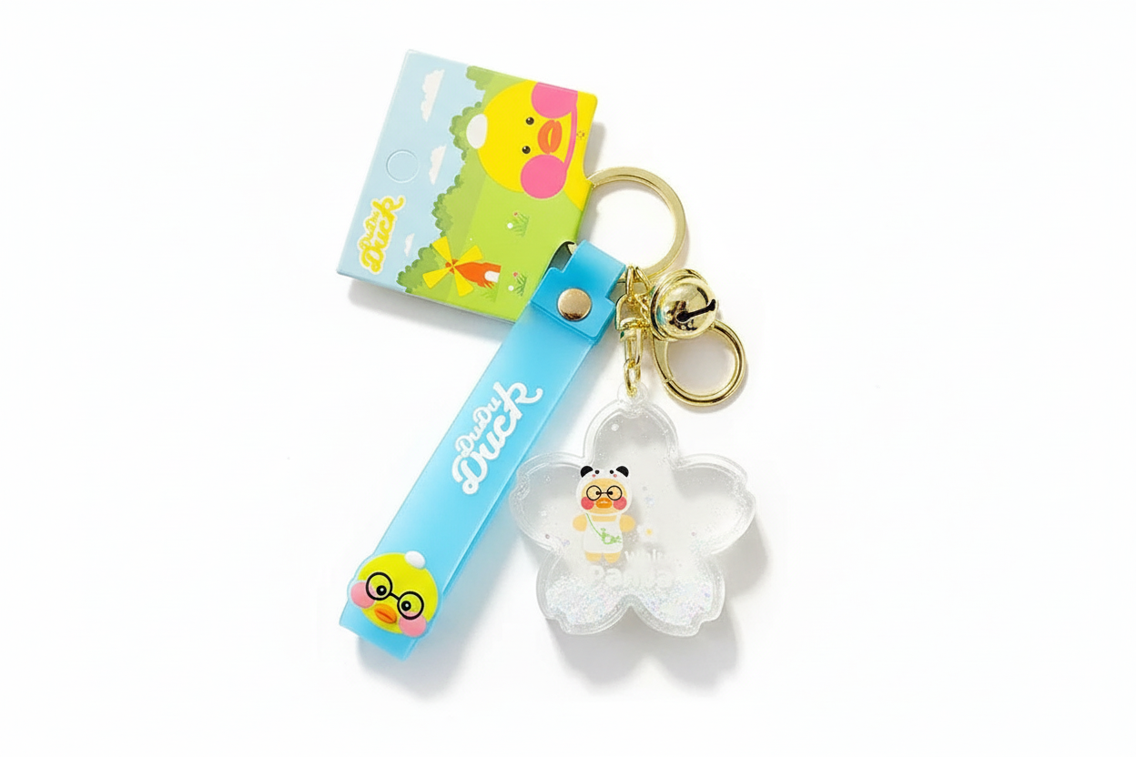 Panda Duck Bottle Keychain