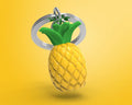 porte cles ananas metalmorphose MTM089 01 