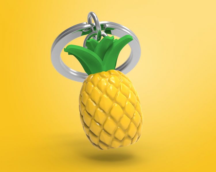 porte cles ananas metalmorphose MTM089 01 