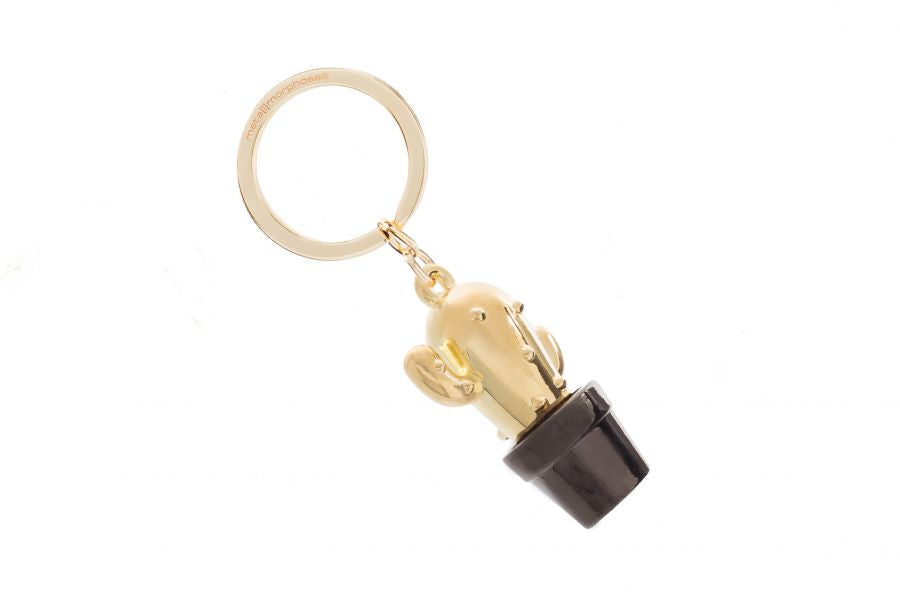 porte cles cactus dore metalmorphose 