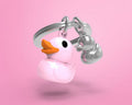 Llavero Pato Rosa Claro