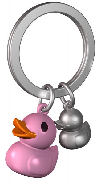 Llavero Pato Rosa Claro