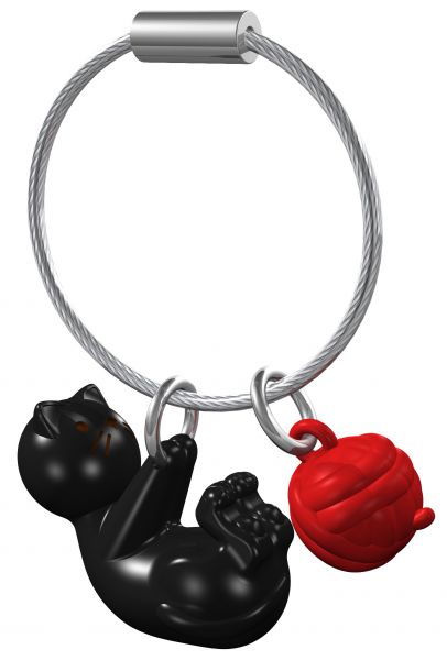 porte cles chat noir metalmorphose 