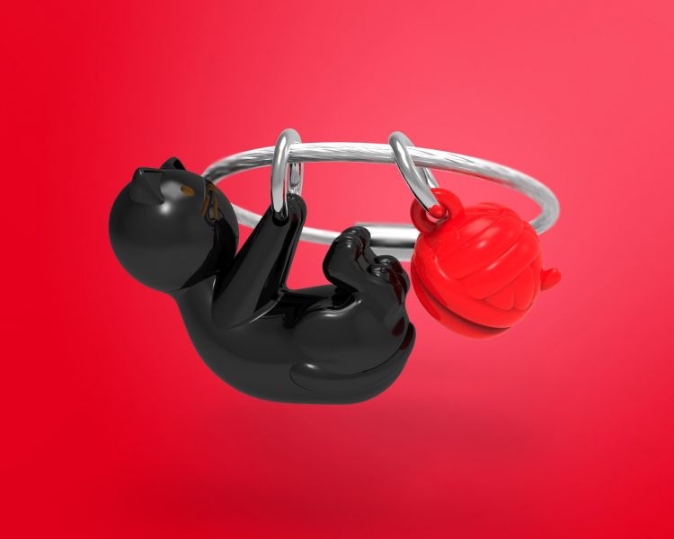 porte cles chat noir metalmorphose MTM189 03 5404006040100