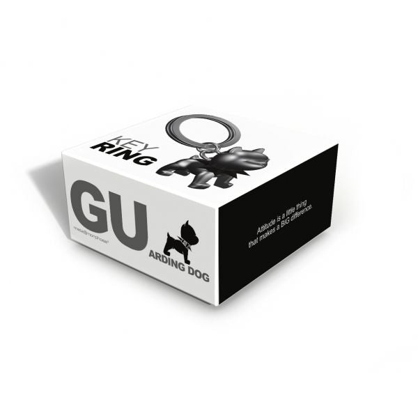 porte cles chien bully noir metalmorphose 