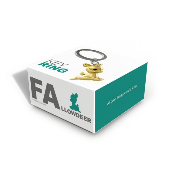 porte cles faon dore metalmorphose 