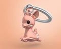porte cles faon rose metalmorphose MTM191 02 