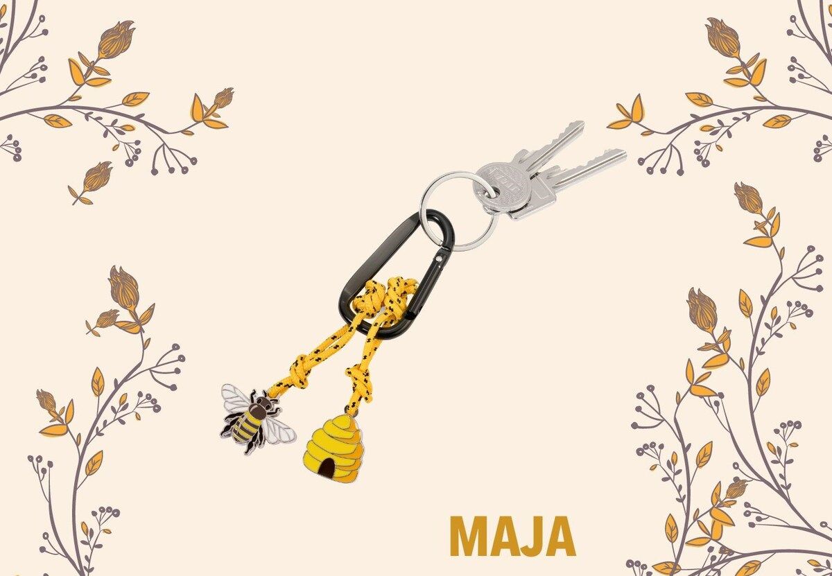 Porte clés Mousqueton Abeille Maja