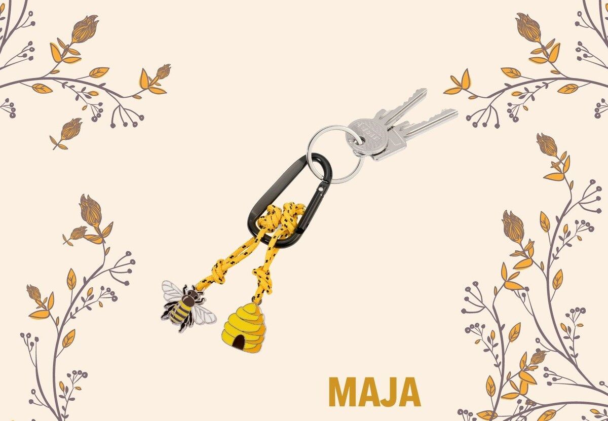 Porte-clés Mousqueton Abeille Maja – détail 2