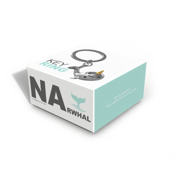porte llaves narval argente metalmorphose