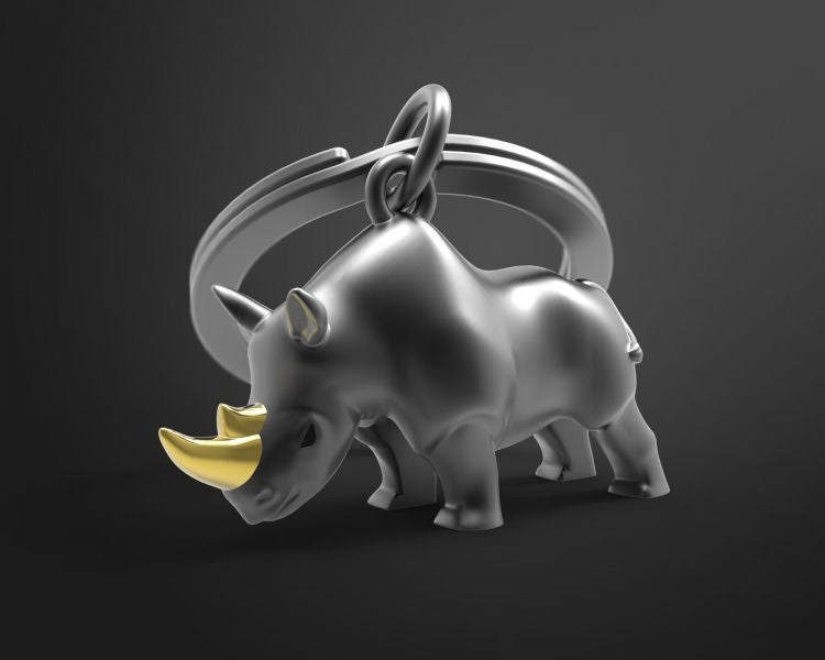 porte cles rhinoceros noir metalmorphose MTM271 01 5404006047130