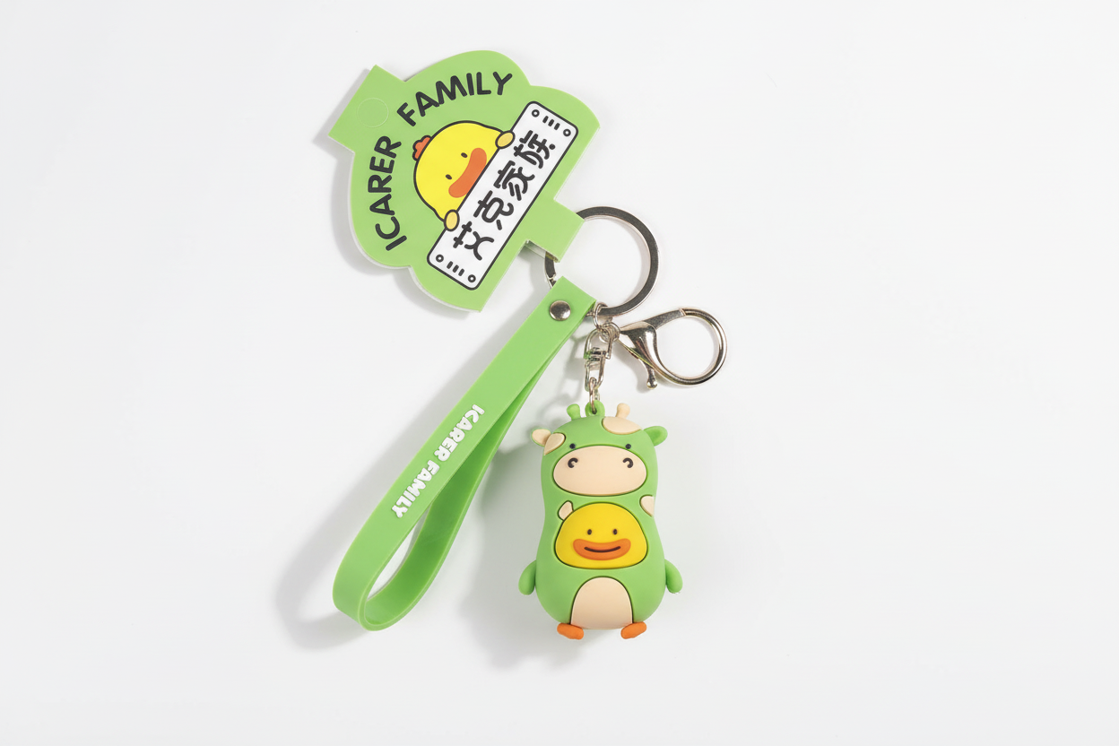 Giraffe Duck Keychain