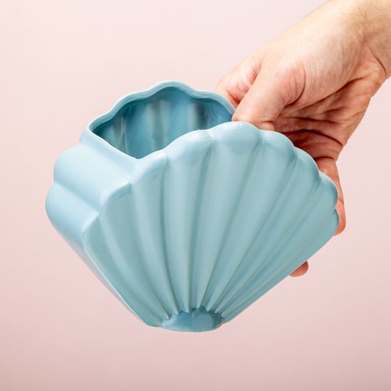 Pot de fleur Coquillage Bleu Bitten – Cache-pot original