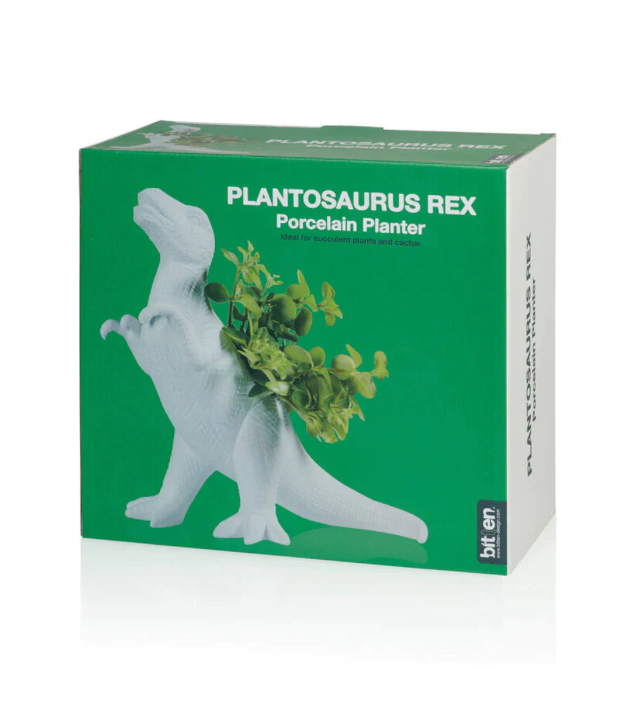 Pot de fleur Dinosaure Plantosaurus Rex Bitten – Cache-pot original