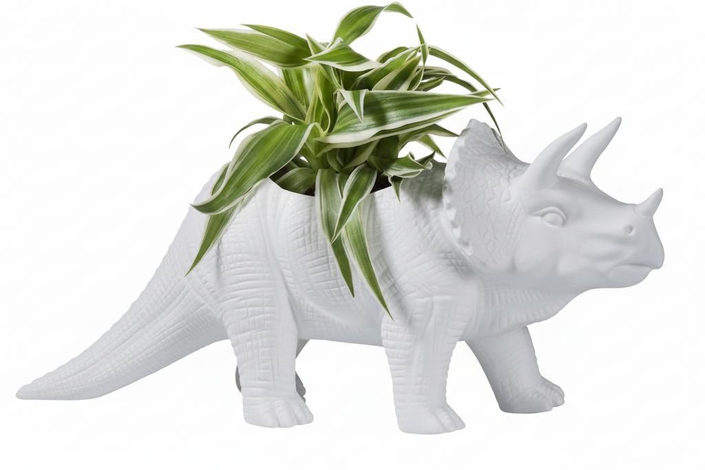 Pot de fleur Dinosaure Tricérapot Bitten – Cache-pot original