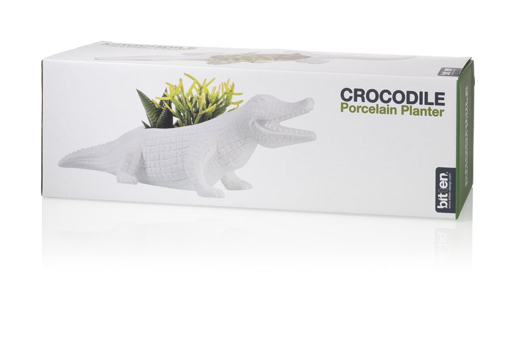 Pot de fleur Crocodile Bitten – Cache-pot original