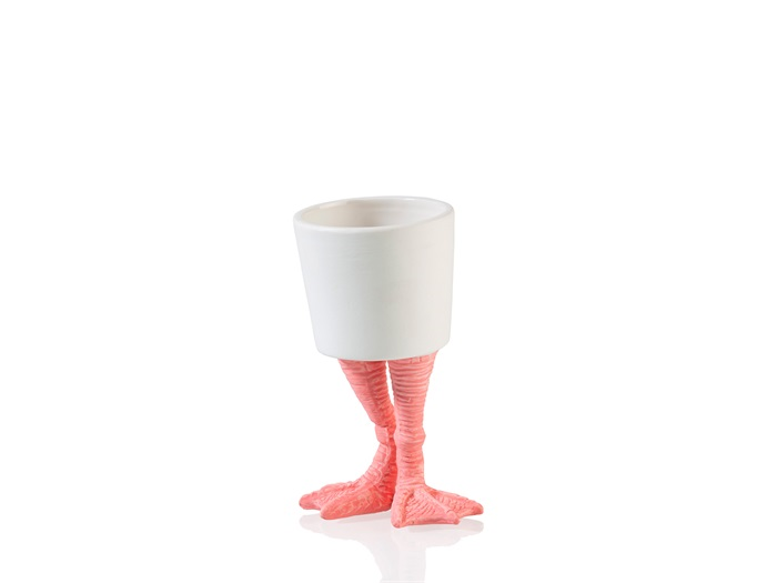Pot de fleur Pattes de Flamant Rose Bitten – Cache-pot original