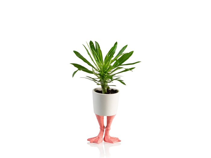Pot de fleur Pattes de Flamant Rose Bitten – Cache-pot original