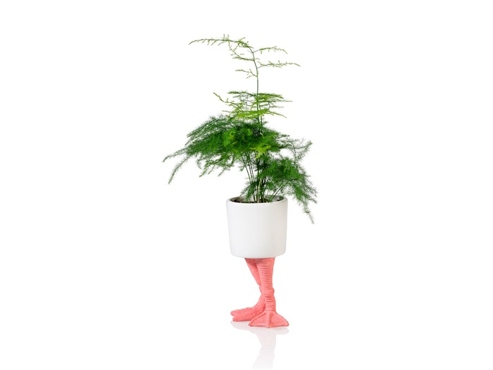 Pot de fleur Pattes de Flamant Rose Bitten – Cache-pot original