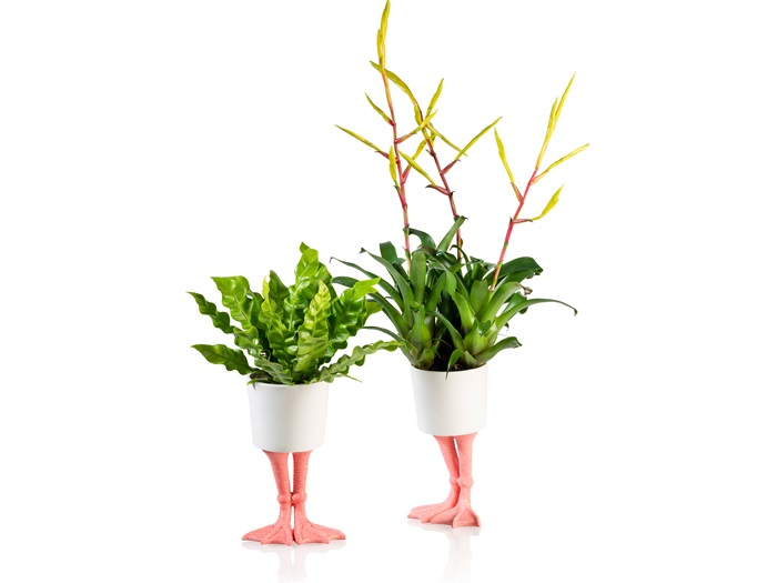 Pot de fleur Pattes de Flamant Rose Bitten – Cache-pot original