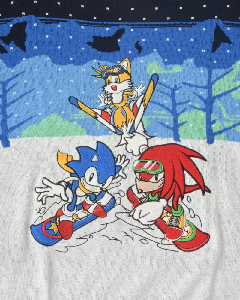 Pull de Noël Sonic au Ski