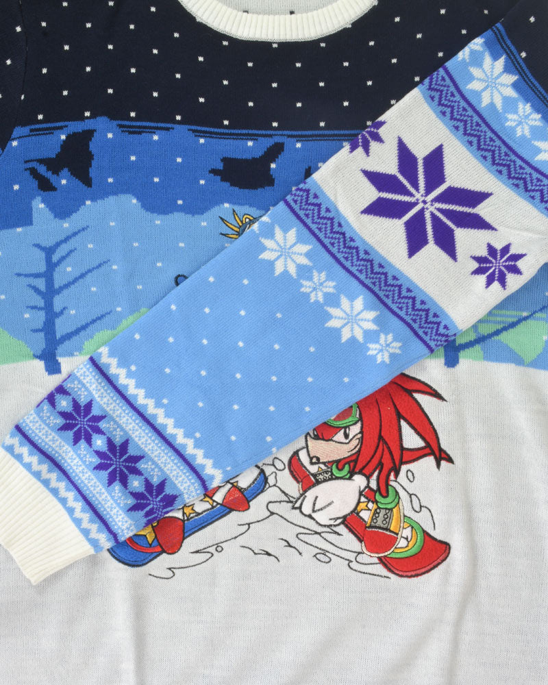 Pull de Noël Sonic au Ski