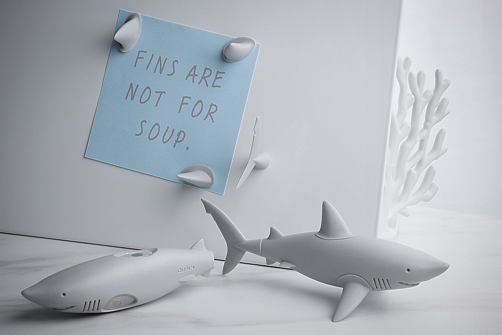 Magnets Requin Qualy | Boutique d'objets cadeaux designs CoolDesign.fr