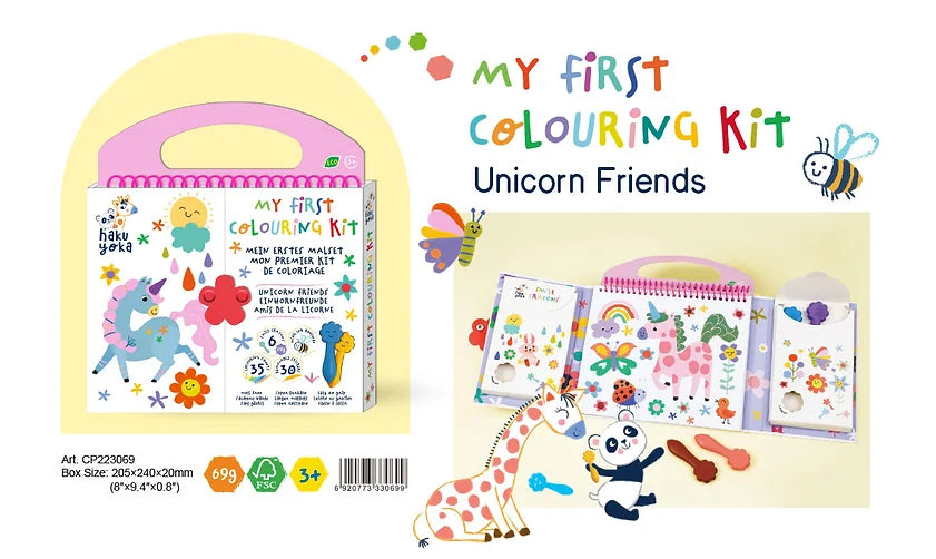 mon premier kit de coloriage amis de la licorne haku yoka 