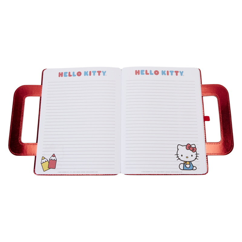 sanrio hello kitty 50th anniversary metallic lunchbox stationery journal 