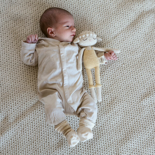 doudou agneau jaune 