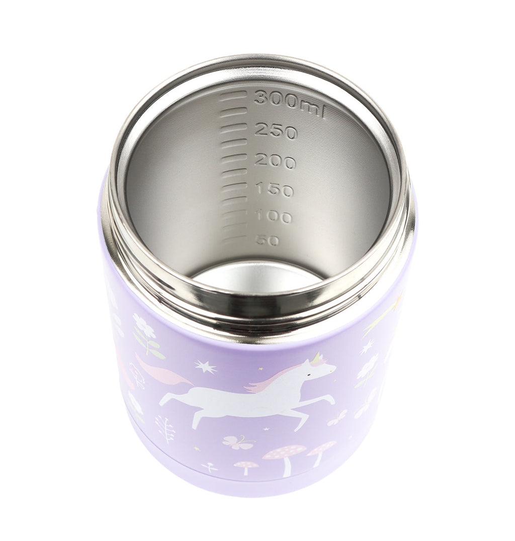 Pot alimentaire isotherme en inox - Unicorn Dreams – vue 5 – A Little Lovely Company