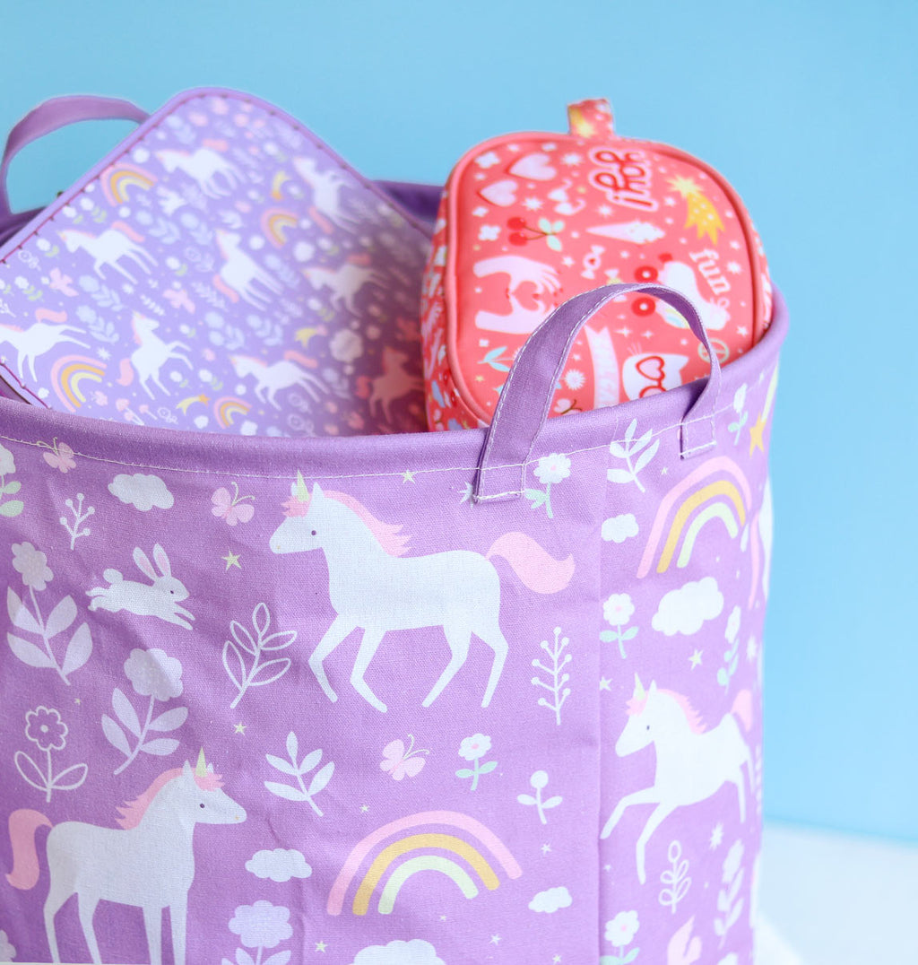 Panier de rangement - Unicorn Dreams – vue 4 – A Little Lovely Company