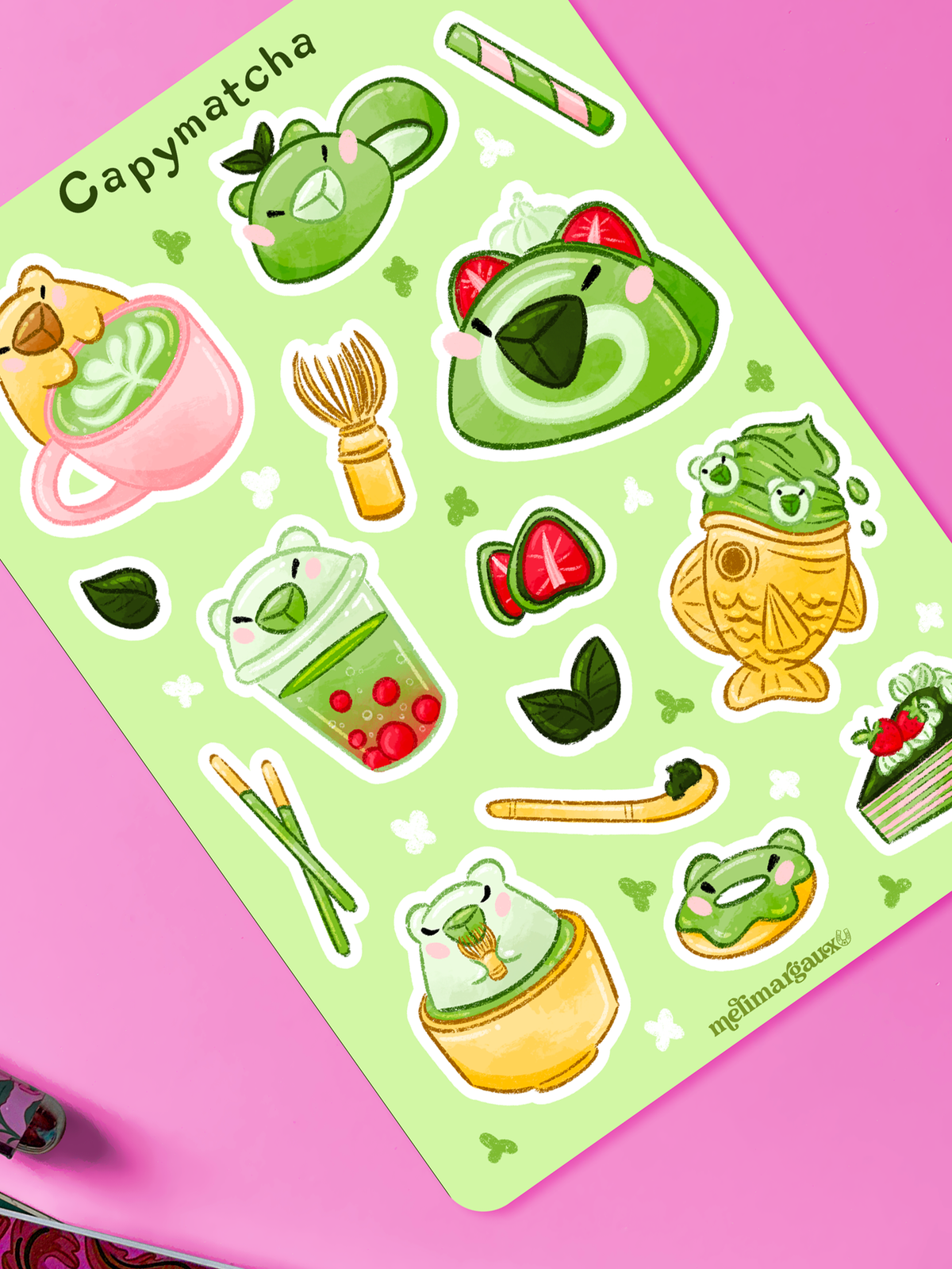 Capymatcha | Stickersheet — vue 2