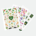 Mexikanischer Dschungel – Sticker-Set mit 3 Blättern