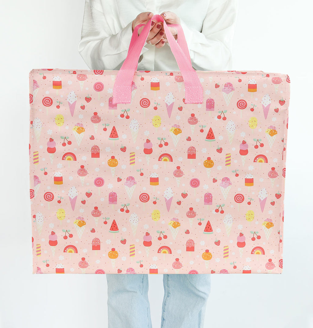 Grand sac de rangement XL - Glaces – vue 2 – A Little Lovely Company