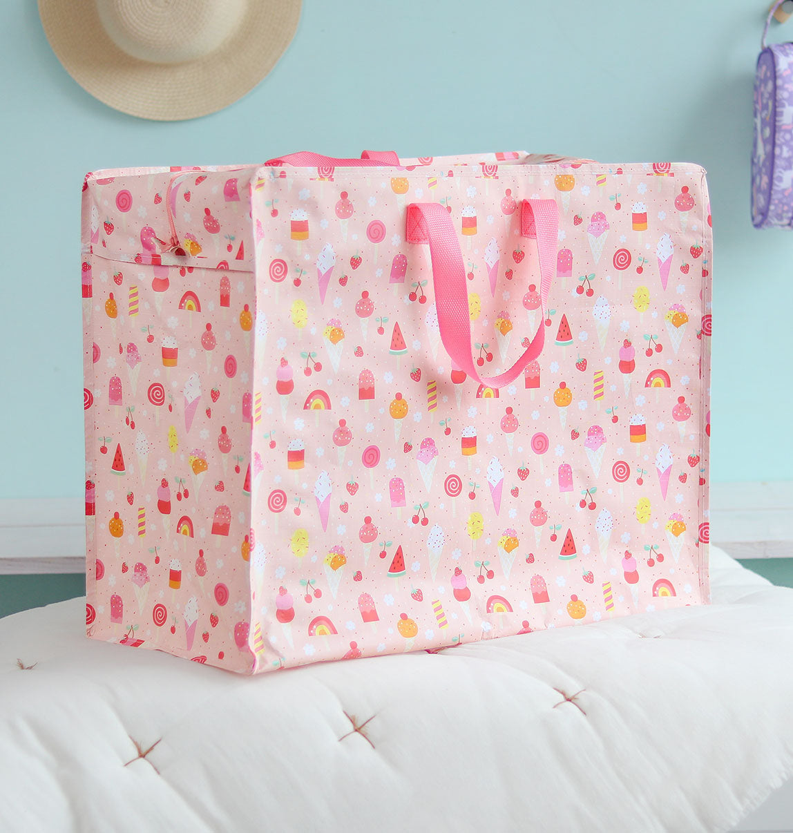 Grand sac de rangement XL - Glaces – vue 3 – A Little Lovely Company