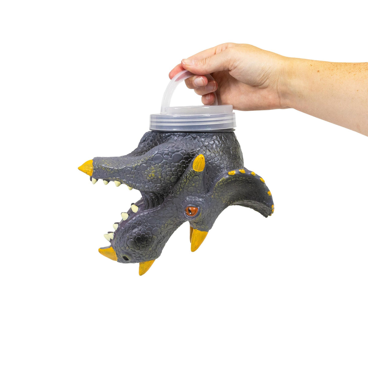 Baignoire avec tête de dinosaure Triceratops (petite taille)