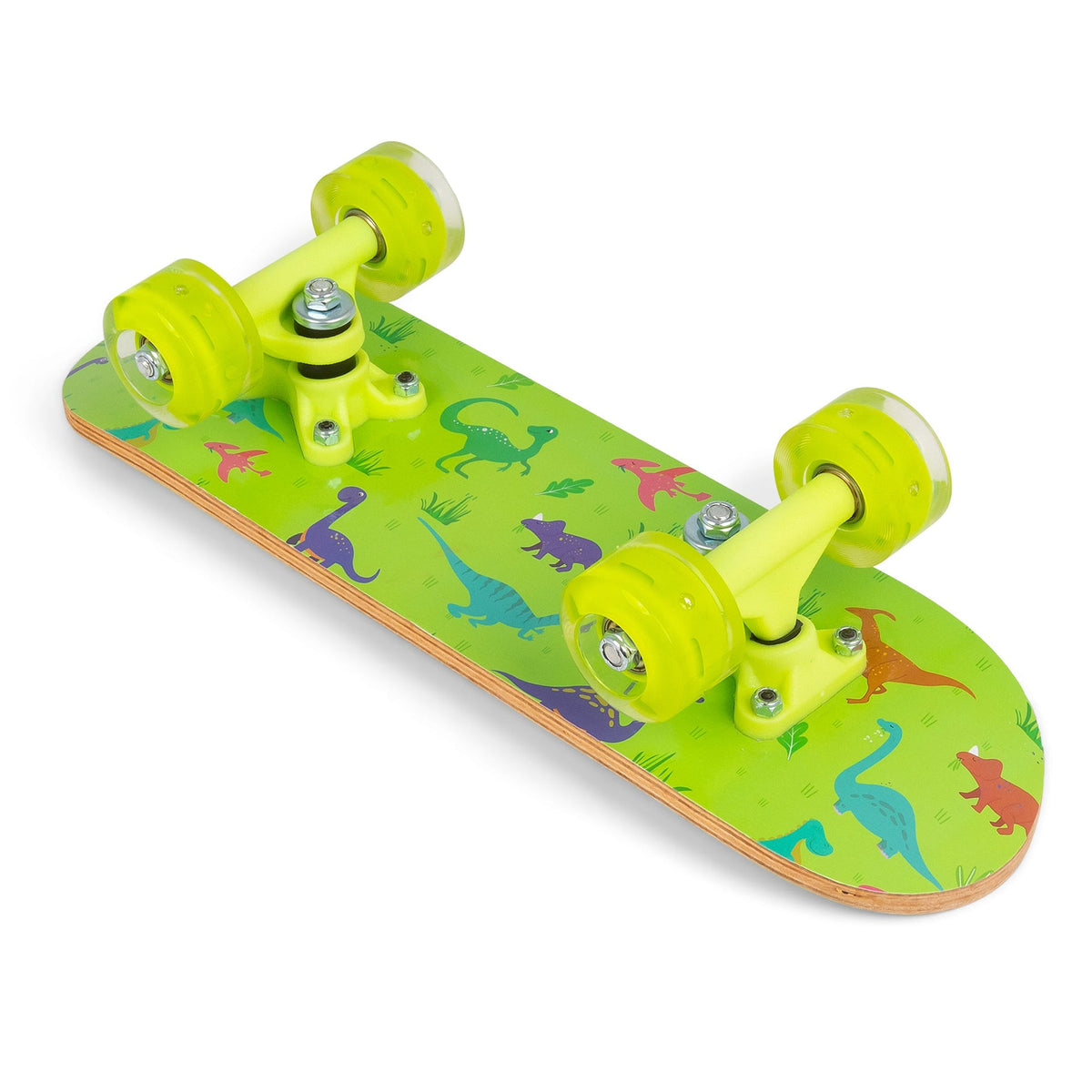 SKATEBOARD DINOSAURE AVEC ROUES CLIGNOTANTES 17 POUCES