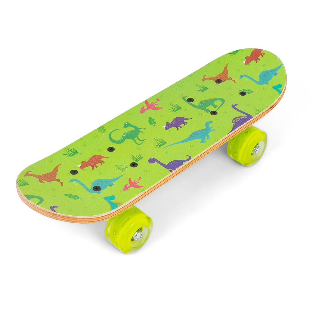 SKATEBOARD DINOSAURE AVEC ROUES CLIGNOTANTES 17 POUCES