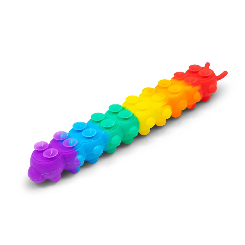 CHENILLE ARC-EN-CIEL À POUSSER ET À SUCCION LUMINEUX