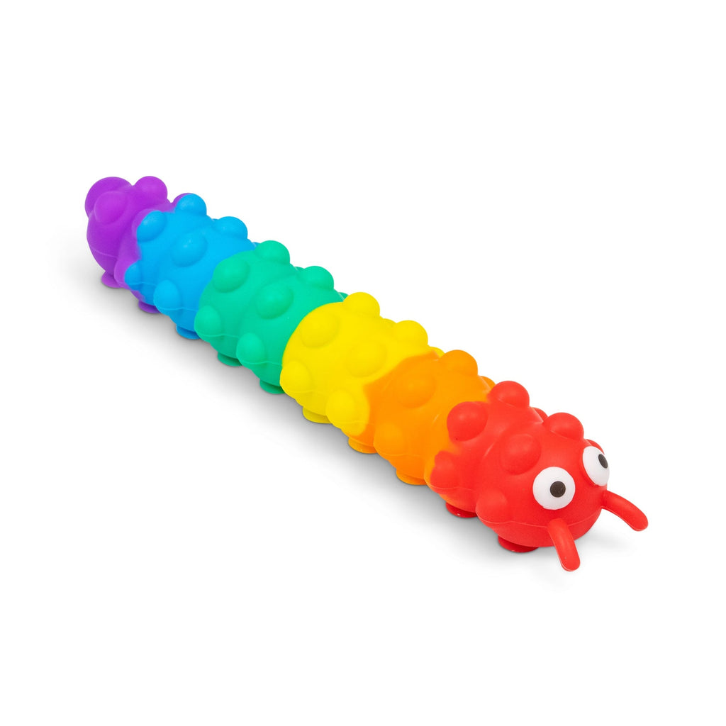 CHENILLE ARC-EN-CIEL À POUSSER ET À SUCCION LUMINEUX