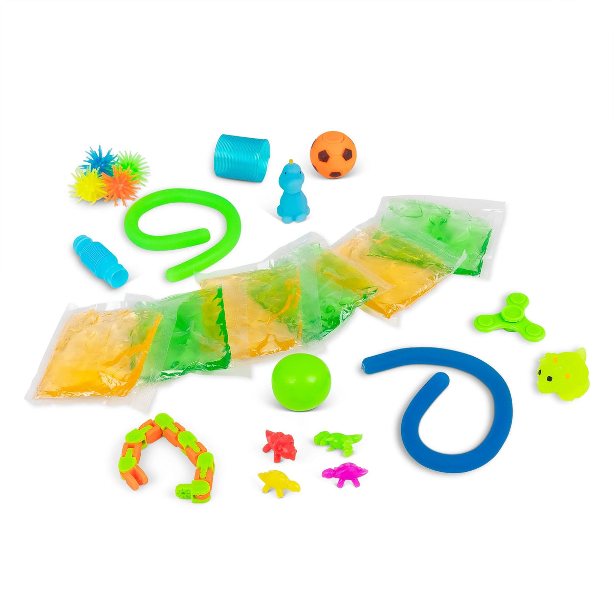 ENSEMBLE DE SLIME SENSORIEL DINOSAURE